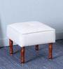 Louis Ottoman in Provincial Teak Finish