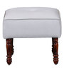 Louis Ottoman in Provincial Teak Finish
