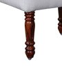 Louis Ottoman in Provincial Teak Finish