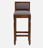 Louis Sheesham Wood Bar Stool In Honey Oak Finish