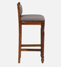 Louis Sheesham Wood Bar Stool In Honey Oak Finish