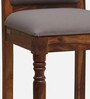 Louis Sheesham Wood Bar Stool In Honey Oak Finish