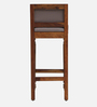 Louis Sheesham Wood Bar Stool In Honey Oak Finish