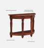 Louis Sheesham Wood Console Table In Honey Oak Finish