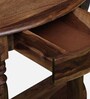Louis Sheesham Wood Console Table In Rustic Teak Finish