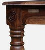 Louis Sheesham Wood Console Table In Rustic Teak Finish