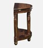 Louis Sheesham Wood Console Table In Rustic Teak Finish