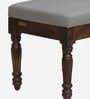 Louis Upholstered Seating Stool In Grey Colour