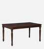 Louis Sheesham Wood 6 Seater Dining Set In Provincial Teak Finish