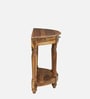 Louis Sheesham Wood Console Table In Rustic Teak Finish
