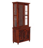 Louis Sheesham Wood Hutch Cabinet in Honey Oak Finish