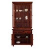 Louis Sheesham Wood Hutch Cabinet in Honey Oak Finish