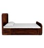 Louis Sheesham Wood King Size Bed With Box Storage In Provincial Teak Finish