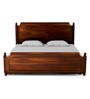 Louis Sheesham Wood King Size Bed With Box Storage In Provincial Teak Finish