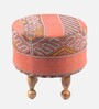 Louisville Ottoman Set Of 2 In Red Colour