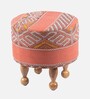 Louisville Ottoman Set Of 2 In Red Colour