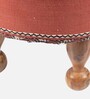 Louisville Ottoman Set Of 2 In Red Colour