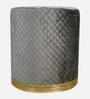 Lounge Fabric Pouffe in Grey Colour