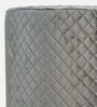 Lounge Fabric Pouffe in Grey Colour