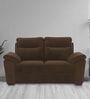 Wakefit Lounger Fabric 2 Seater Sofa in Dark Brown Colour