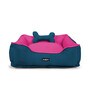 Dogo- Small Teal Blue & Pink Fabric Pet Bed