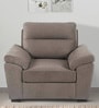 Wakefit Lounger Fabric 1 Seater Sofa in Brown Colour