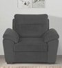 Wakefit Lounger Fabric 1 Seater Sofa in Grey Colour