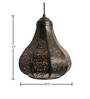 Lourdes Black and Gold Iron Single Hanging Light