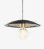 Achim Louvre Black Iron Hanging Light