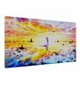 Love Couple Abstract Beautiful Scenery Canvas Printed Painting with Wood Frame