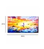 Love Couple Abstract Beautiful Scenery Canvas Printed Painting with Wood Frame