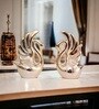 Love Couple Swan Ceramic Showpiece