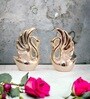 Love Couple Swan Ceramic Showpiece