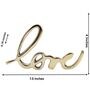 Love Gold Aluminium Showpiece