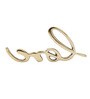 Love Gold Aluminium Showpiece