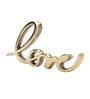 Love Gold Aluminium Showpiece
