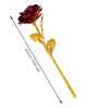 Love Golden Red Rose Showpiece