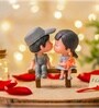 Romantic Kissing Couple Miniature Showpiece Valentine Gift
