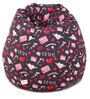 Love Letter Classic XXL Leatherette Bean Bag with Beans in Multi Colour