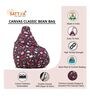 Love Letter Classic XXL Leatherette Bean Bag with Beans in Multi Colour