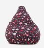 Love Letter Classic XXL Leatherette Bean Bag with Beans in Multi Colour