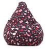 Love Letter Classic XXL Leatherette Bean Bag with Beans in Multi Colour
