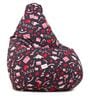 Love Letter Classic XXL Leatherette Bean Bag with Beans in Multi Colour