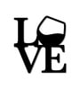 Love with Wine Metal Art Bar Wall Decor