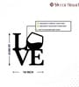 Love with Wine Metal Art Bar Wall Decor
