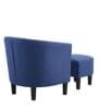Lovida Fabric Barrel Chair in Royal Blue Colour