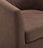 Lovida Fabric Barrel Chair in Coffee Brown Colour