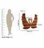 Loving Swan Backlit Designer Wooden Wall Shelf