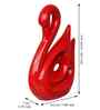 Loving Swan Showpiece Decorative Bird Figurine Statue (Resin Red)| Home Decoration Items for Living Room Bedroom Hall Office Table| Home Decor Gifts for Birthday Housewarming Anniversary