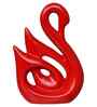 Loving Swan Showpiece Decorative Bird Figurine Statue (Resin Red)| Home Decoration Items for Living Room Bedroom Hall Office Table| Home Decor Gifts for Birthday Housewarming Anniversary